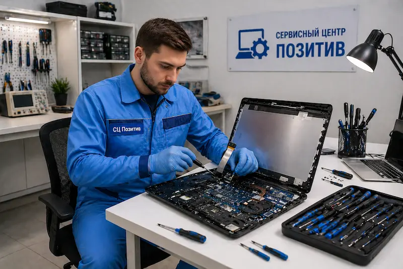 Замена шлейфа матрицы ноутбука в Ульяновске