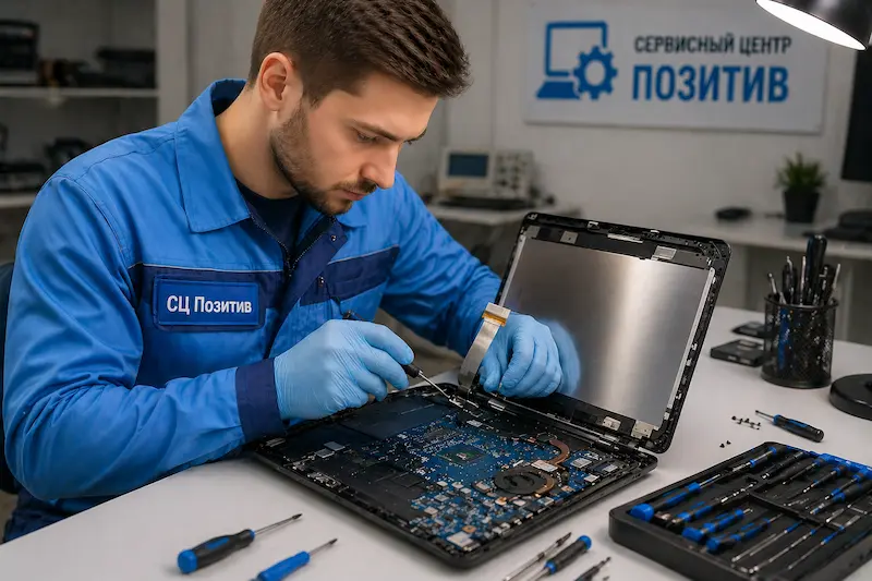 Ремонт шлейфа матрицы ноутбука в Ульяновске