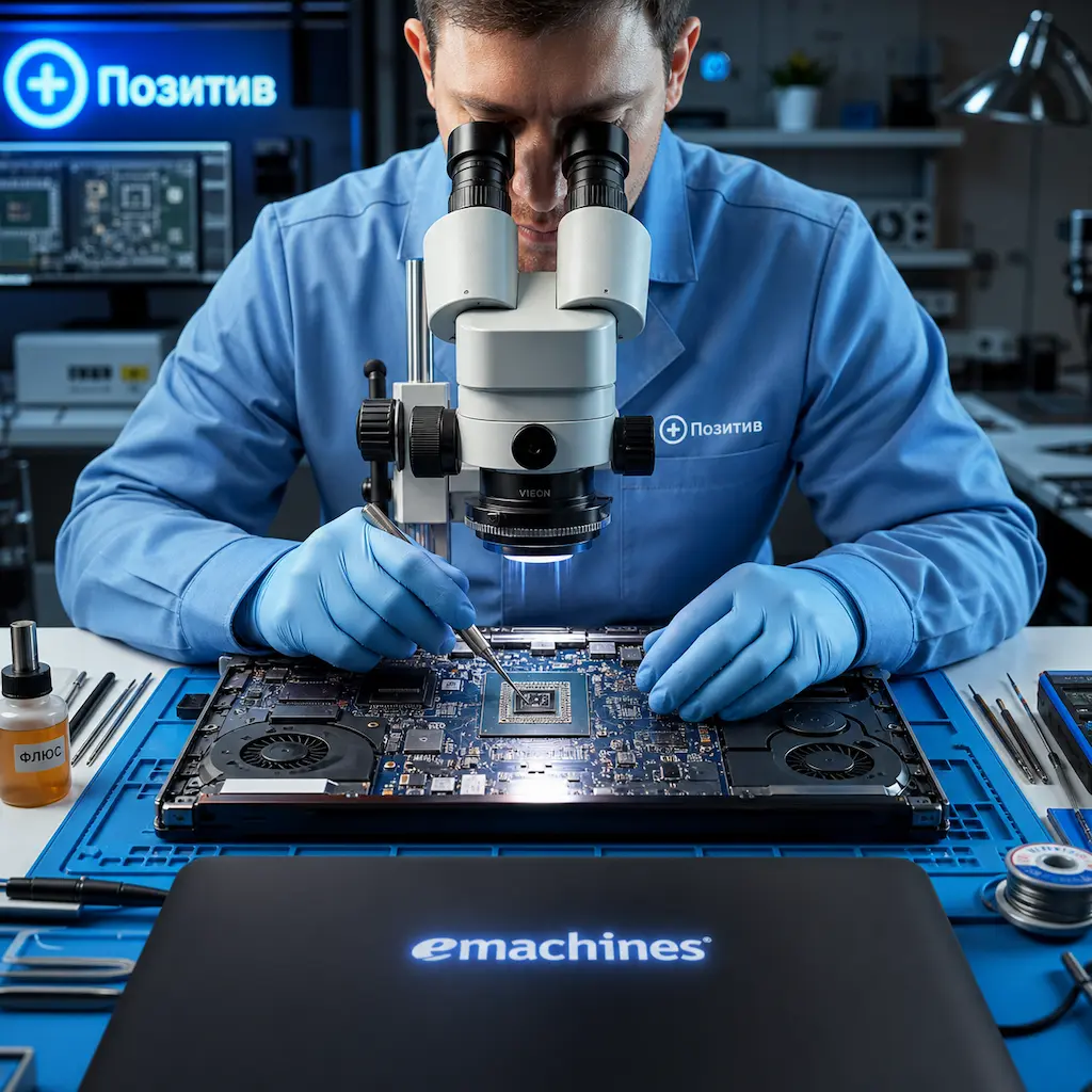 Замена видеокарты ноутбука Emachines в Ульяновске