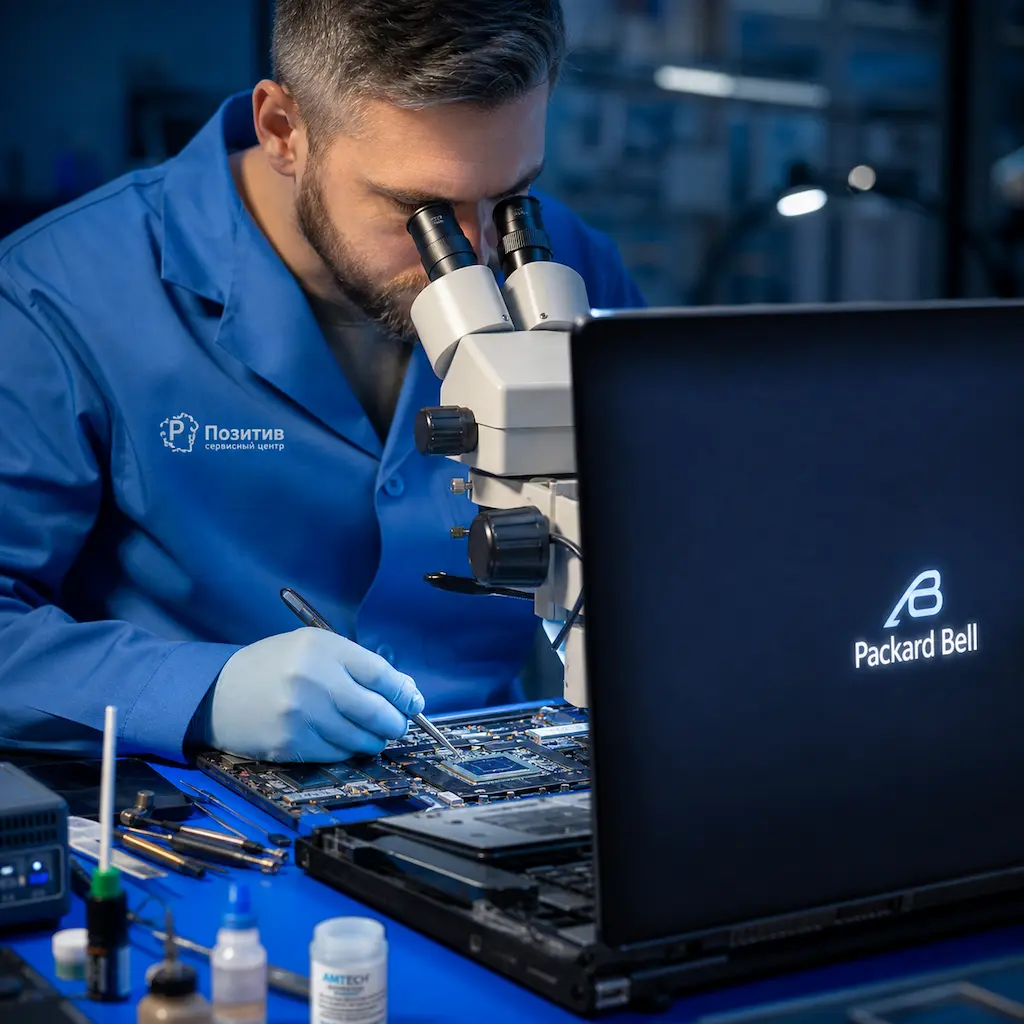 Замена видеокарты ноутбука Packard Bell в Ульяновске
