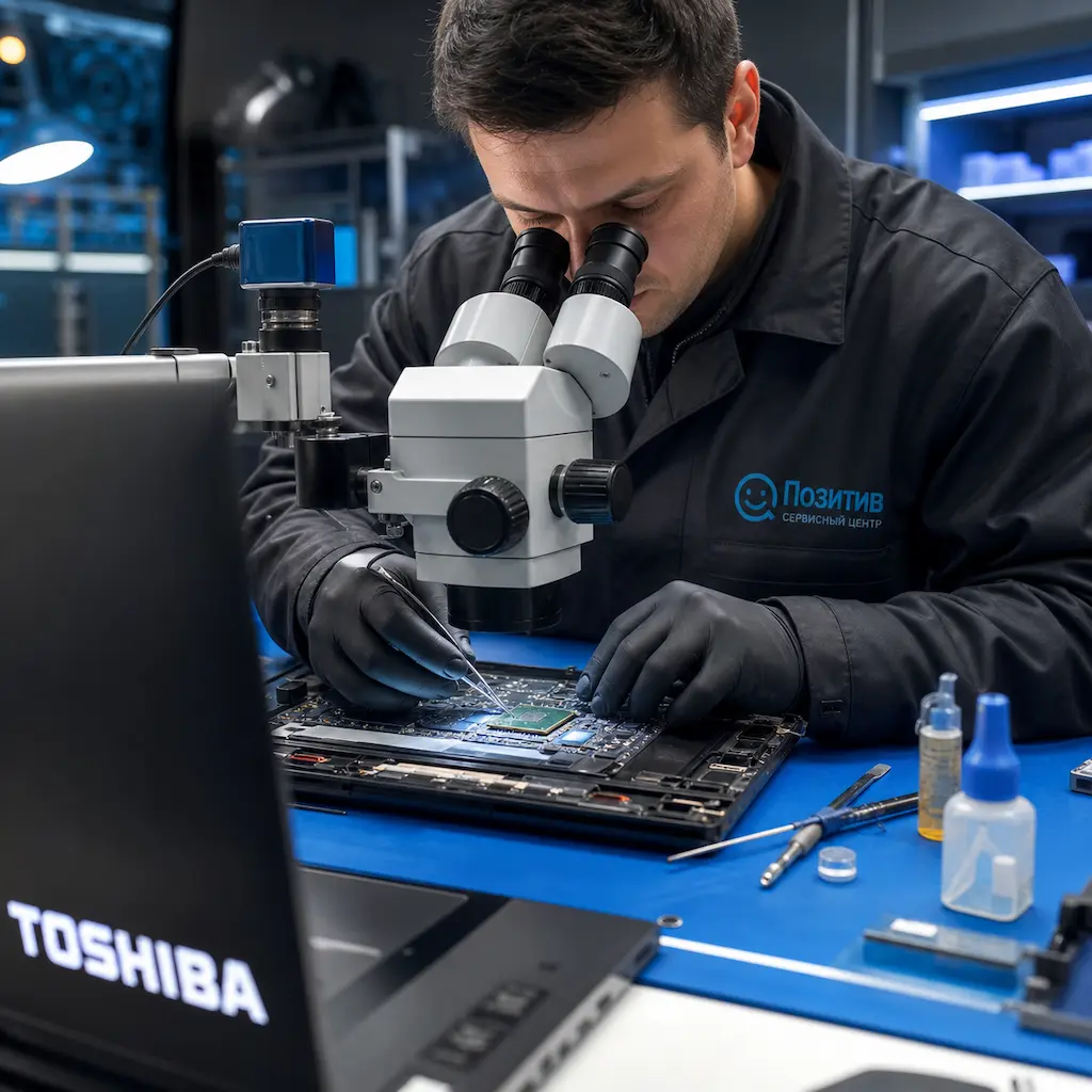 Замена видеокарты ноутбука Toshiba в Ульяновске