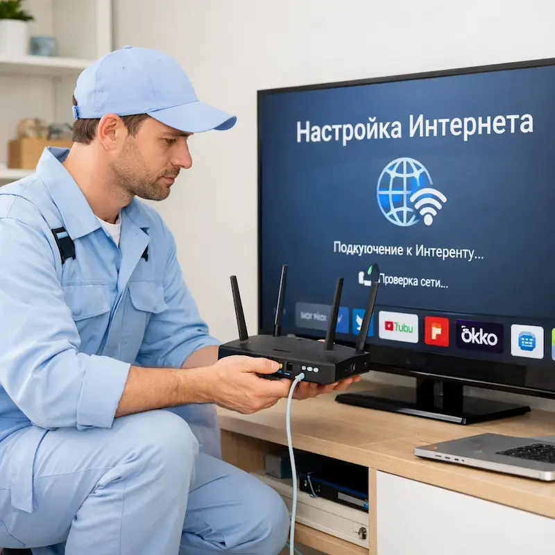 Настройка интернета на телевизоре в Ульяновске
