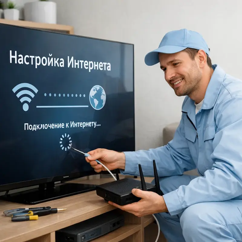 Настройка интернета на ТВ в Ульяновске