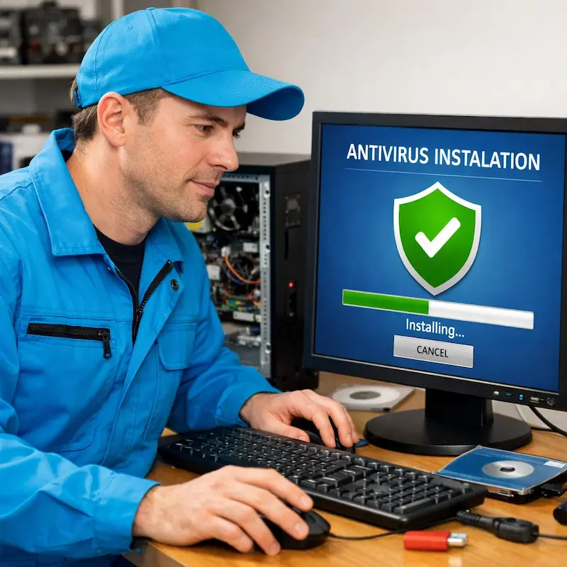 Установка антивируса на ноутбук в Ульяновске