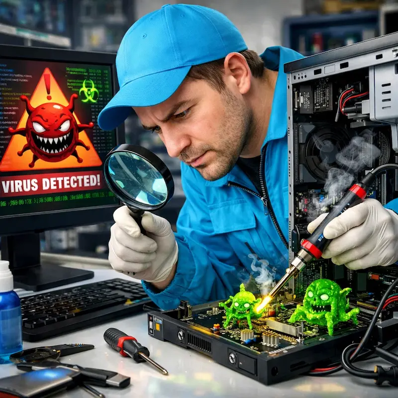 Вылечить компьютерный вирус в Ульяновске